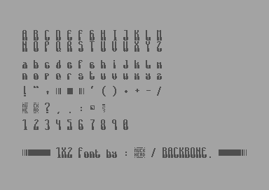 1X2 Font.