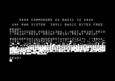 Alternate CHARGEN: Teletext SAA5050 + PETSCII Symbols