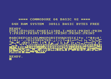 Alternate CHARGEN: Amstrad CPC + PETSCII Symbols
