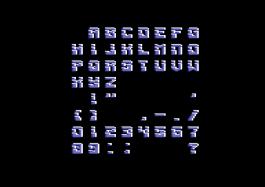 Two Charactersets - Font 1