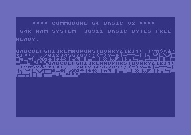 Alternate CHARGEN: Atari 800 + PETSCII Symbols