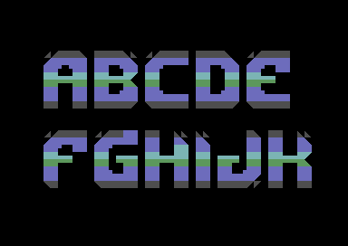Huge PETSCII Font V2 (now with lowercase)