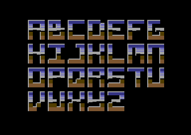 Petscii Metal Font