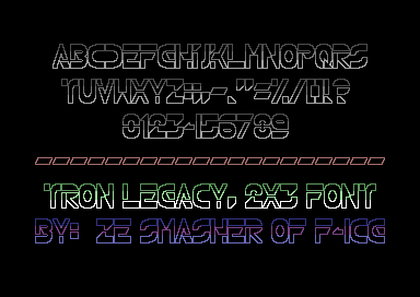 Tron Legacy 2x3 Font