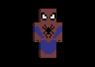Spider-Man Minecraft PETSCII