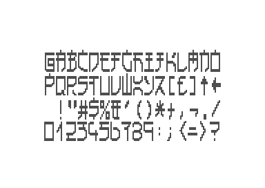 Japan Font 1x2