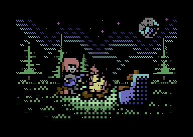 Starry Night With a Bear