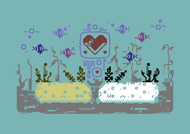 Lapins de mer amoureux