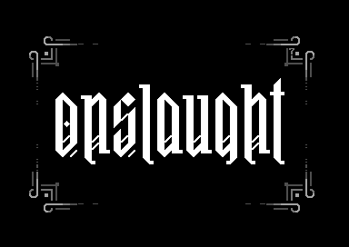 Onslaught (Silent Movie Title Card)