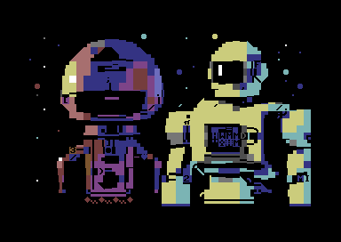 Robot Couple PETSCII