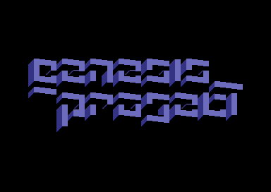 Genesis Project 3D PETSCII Logo