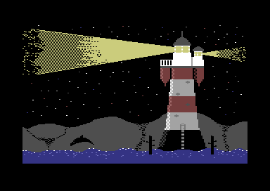 Lighthouse in the night