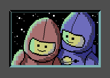 PETSCII Graphics Explained 4K - Space Pair from PETSCII Graphics Explained 4K