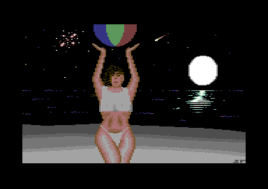 Ironfist Graphics Collection - Nighttime Beach Ball Girl