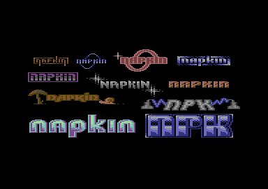 Goggle Box - Napkin Logo Collage
