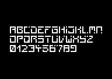 We Love PETSCII - greetings font