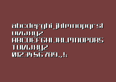 The Parallaxing Intro - font
