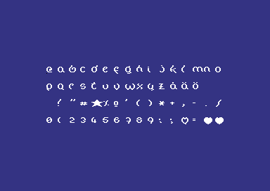 The Hat - Shifted Font