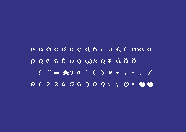 The Hat - Shifted Font