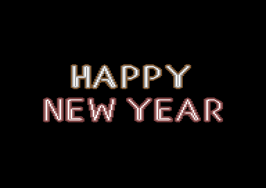Neon Xmas - Happy New Year Logo