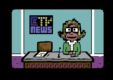 PETSCII Intro - Newscaster Smiling