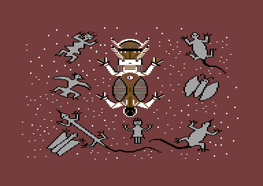 Navajo Sandpainting Art - Water Creatures Story