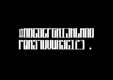 Dance on the Air - 2x4 Font 2