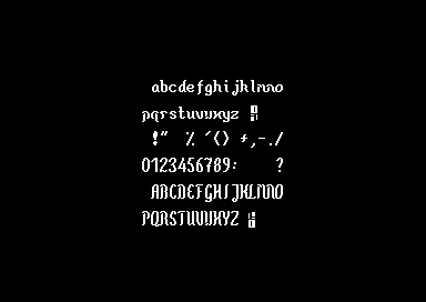 Laxity+F4CG Intro - 1x2 Font