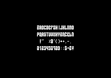 Fontpack V1.33 - 1x2 Font 3