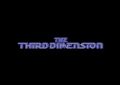 The Third Dimension Intro 01 - The Third Dimension Logo