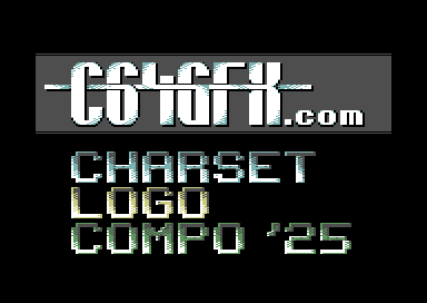 C64GFX.com CharSet Logo Compo 2025 - Results Show - Logo