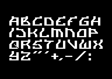 Degenerationskonflikt - Big PETSCII Font