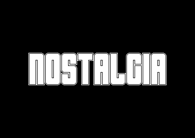 Nostalgia Intro (Jalousie Rasters) - Nostalgia Logo