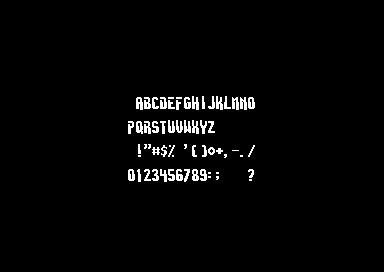 A Quick X'mas Intro - 1x2 Font