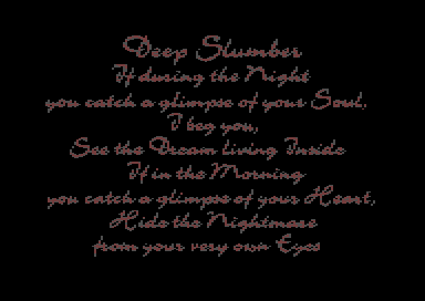 Deep 90% - Deep Slumber Card