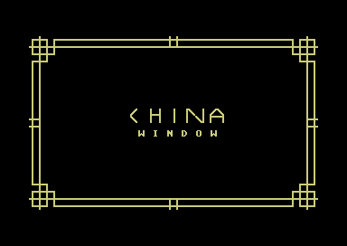 PETSCII Frame Contest Submissions - China Window