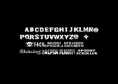 Spooky Scroller - 2x2 Font