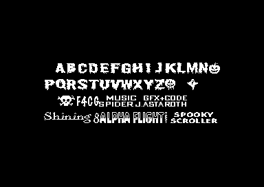Spooky Scroller - 2x2 Font
