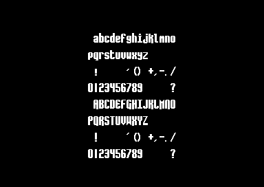 Cxart II - 1x2 Font