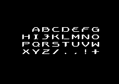 Nostalgia Intro - Sprite Font
