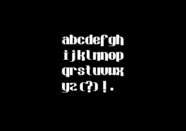 Genesis Project 'Spacie's Intro' - 2x3 Font