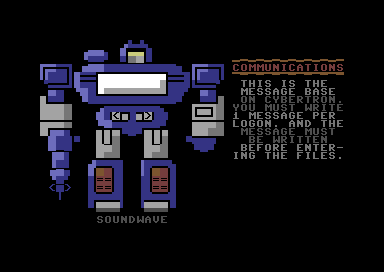 Cybertron BBS PETSCII - Pic 2