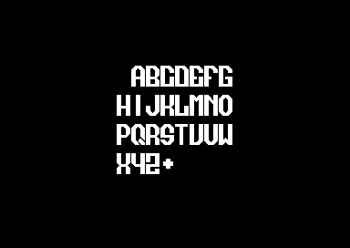 XXX+I - 2x3 Font