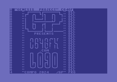 C64GFX.com CharSet Logo Compo 2024 - Results Show - DIR Art