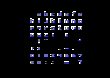 Two Charactersets - Font 2