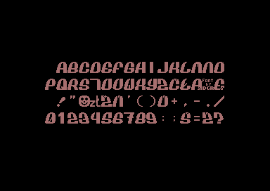 Crazy Sines 100% - 2x2 Font 2