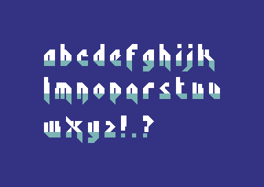 Fairlight PETSCII Intro - Font