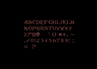 Skull Intro - Font