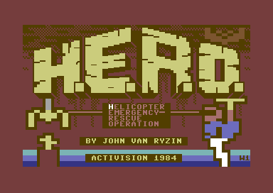 H.E.R.O. Animated PETSCII Loading Screen - Animated Loading Picture