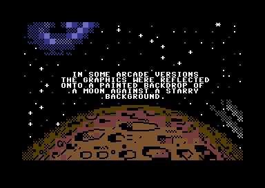 Space Invaders - Moon Backdrop